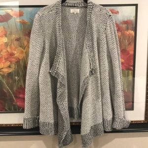 Grey knit cardigan